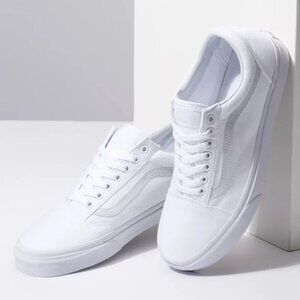 NWOT Vans Canvas Old Skool Shoe - White